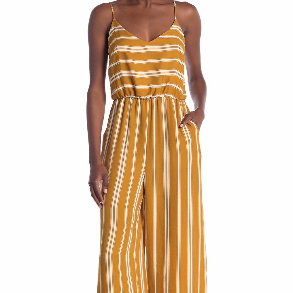 LUSH striped Jumpsuit
